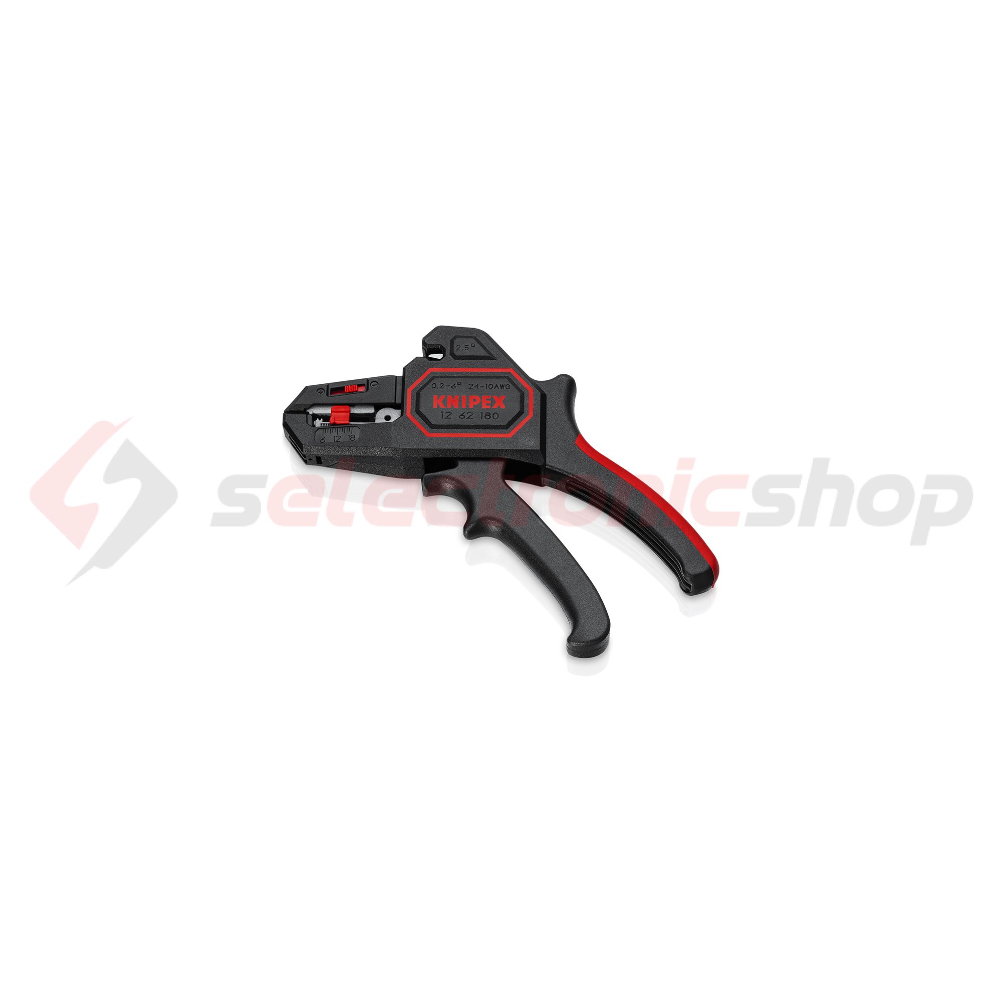 Vezetékcsupaszító fogó automatikus cserélhető késekkel 0.20-6mm2 KNIPEX - 1262180