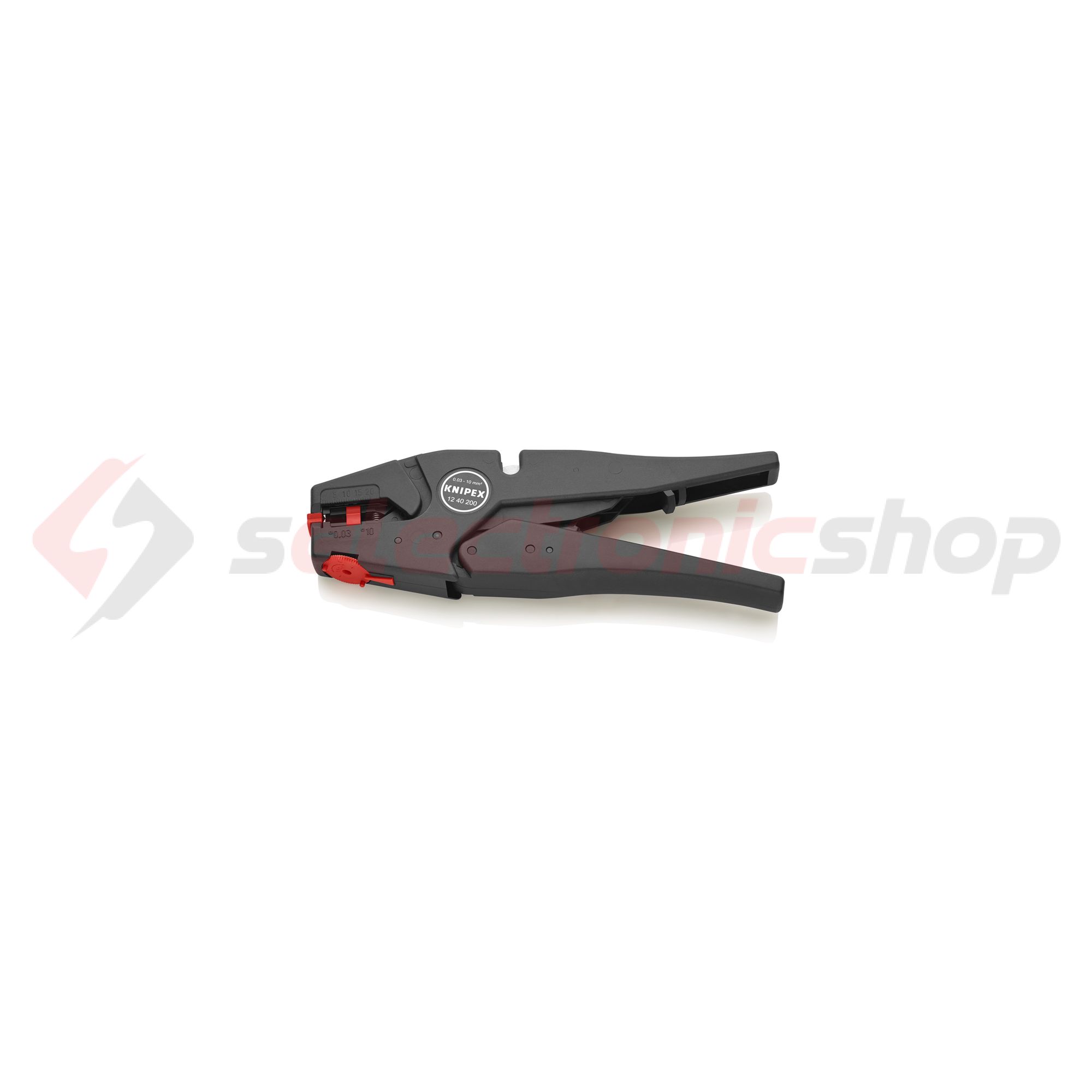 Vezetékcsupaszító fogó önbeálló cserélhető késekkel 0.03-10mm2 KNIPEX - 1240200