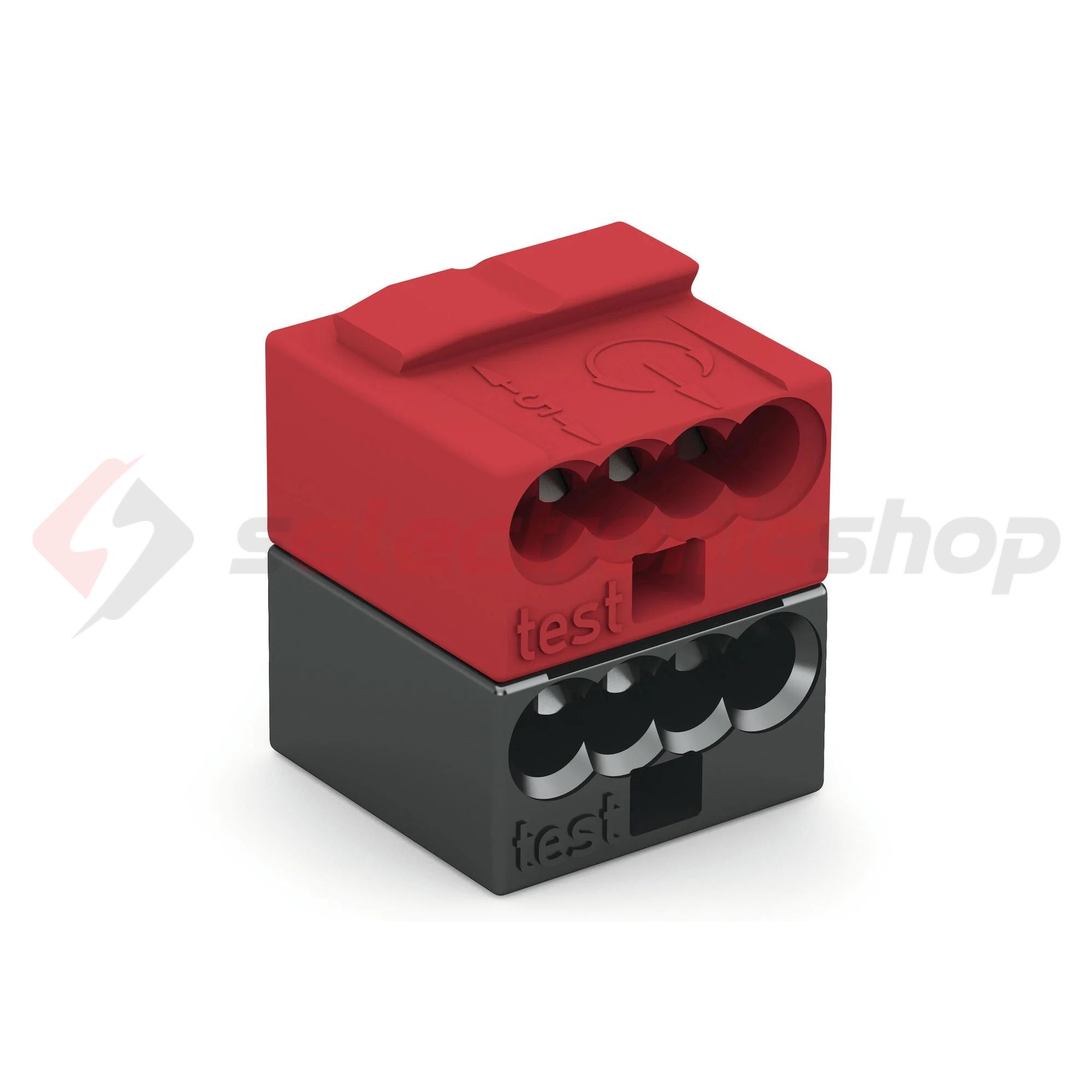 Vezetékösszekötő KNX/EIB 8-pólus 6A 100V piros/sötétszürke WAGO - 243-211