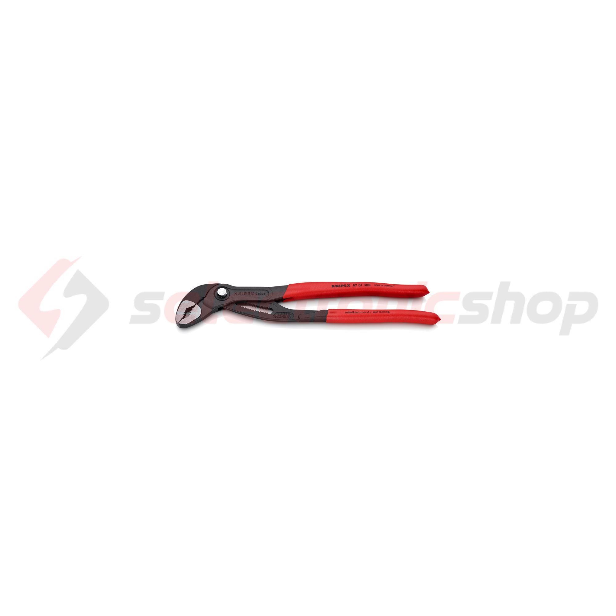 Vízpumpafogó önzáró 61HRC 60mm kulcsnyílás piros 70mm-max. átfogás 30-poz. Cobra Hightech KNIPEX - 8701300