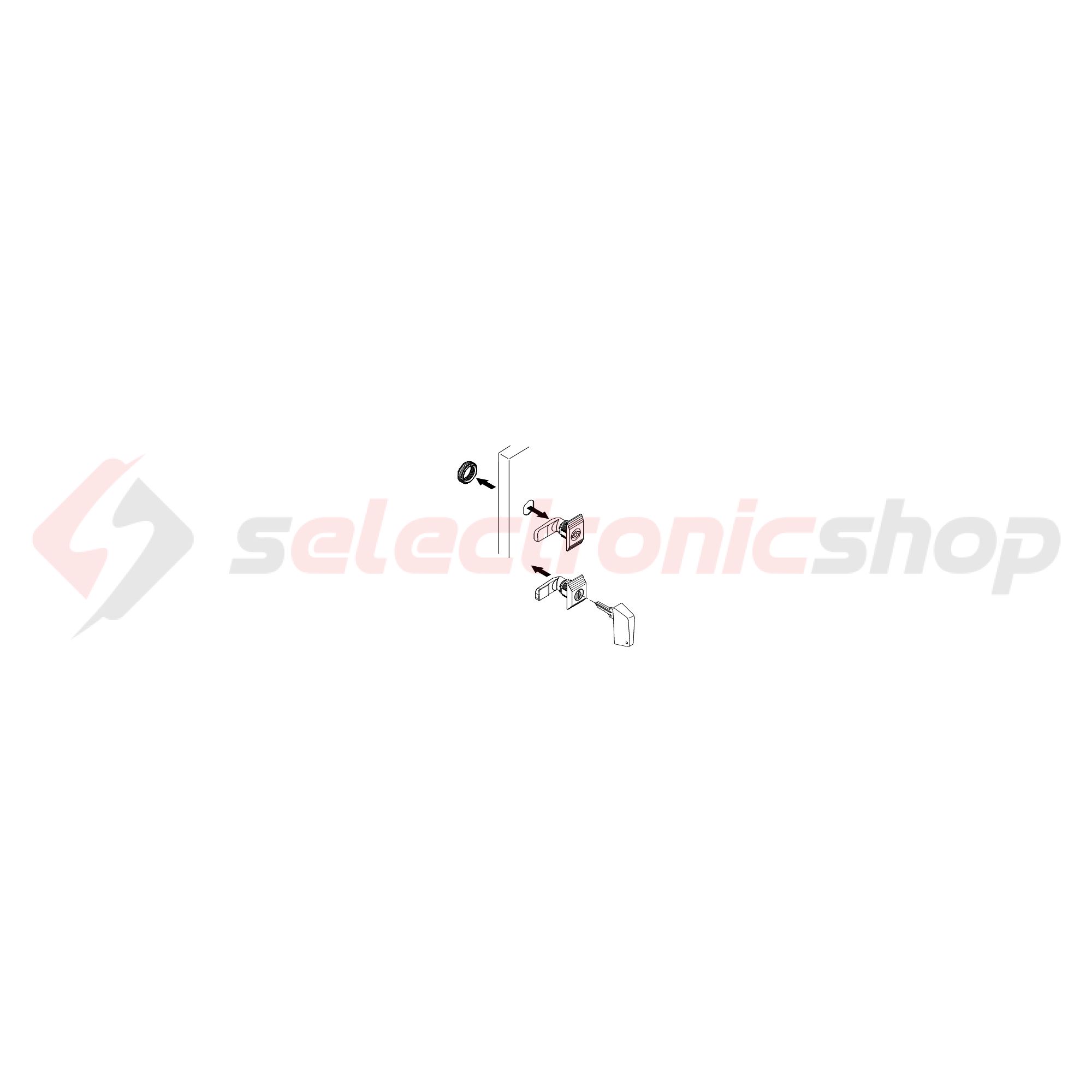 Zár 405 +2kulcs hengeres Spacial CRN Schneider - NSYCL405CRN