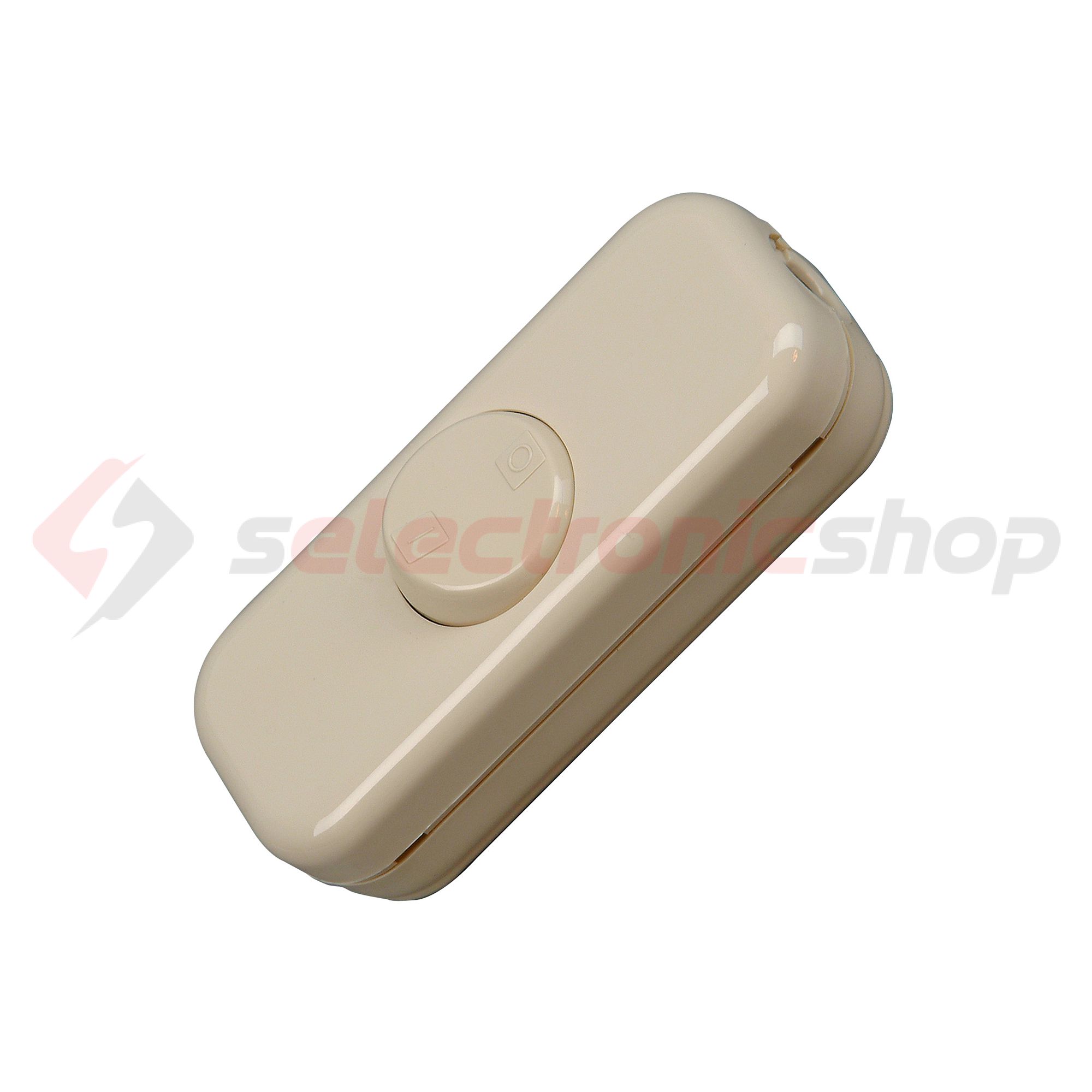 Zsinórközi 1P huzalkapcsoló billentyűs 10A 250V fehér műanyag Kopp - 193601008