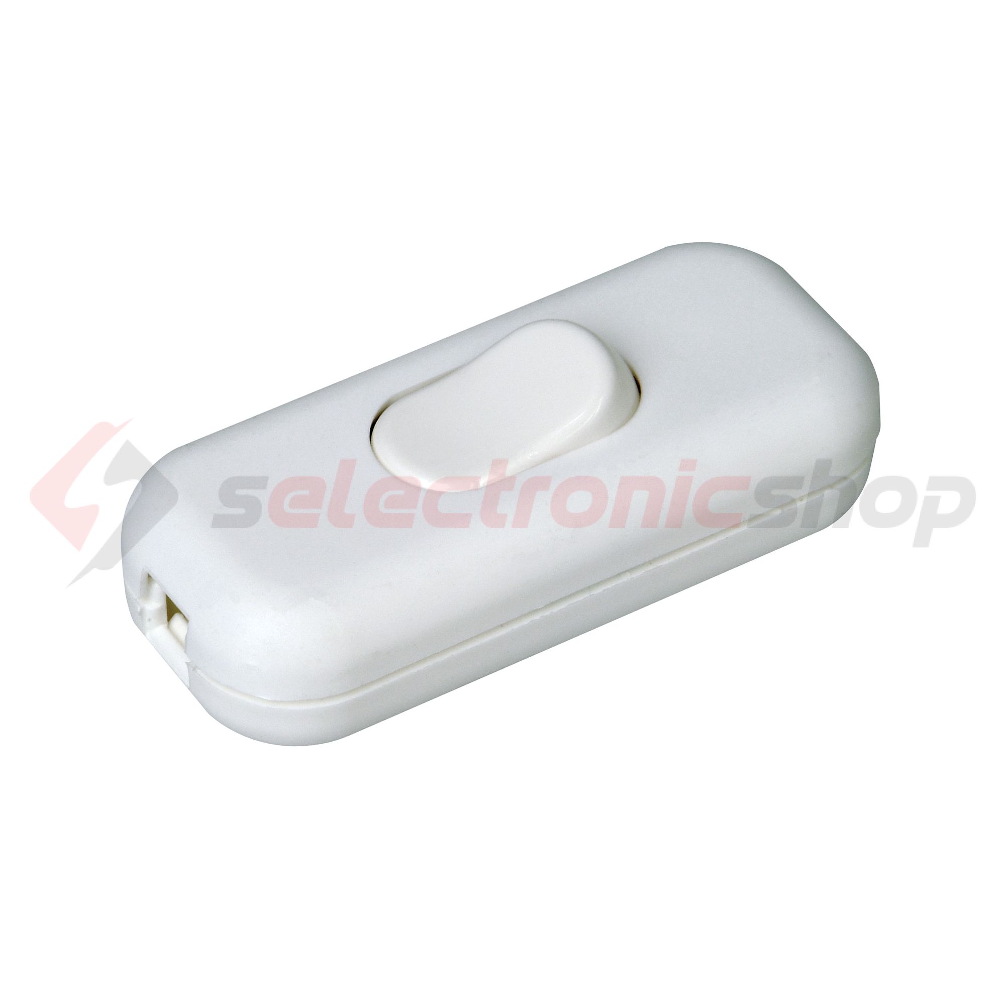 Zsinórközi 1P huzalkapcsoló billentyűs 2A 250V fehér műanyag Kopp - 191317000