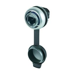 Adatcsatlakozó d22 előlapba RJ45/8(8) Cat.5e  M22-RJ45-SA EATON - 107413