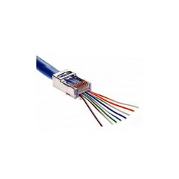 Adatcsatlakozó dugó átmenő RJ45 FTP Cat6 kábelre  ÉpületIntelligencia - RJ45FTPCAT6ÁT