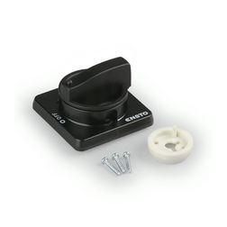 Ajtókuplung forgató hajtás KS3-hoz fekete zárható Ensto - KSH48.01