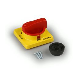 Ajtókuplung forgató hajtás KS3-hoz piros/sárga zárható Ensto - KSH48