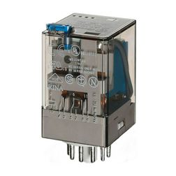 Általános célú relé 10A 3-v dugaszolós 24VDC monostabil IP20 60.13.9.024.0040 FINDER - 601390240040