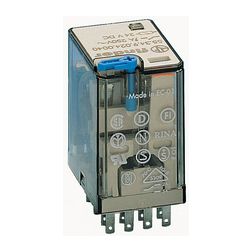 Általános célú relé 7A 4-v dugaszolós 24VDC monostabil IP20 55.34.9.024.0040 FINDER - 553490240040