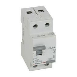 Áram-védőkapcsoló (Fi-relé) analóg 1P+N 40A 30mA A-típus 10kA RX3 LEGRAND - 402037