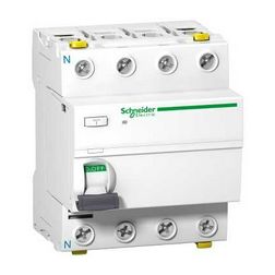 Áram-védőkapcsoló (Fi-relé) analóg 4P 25A 300mA A-típus 10kA Acti9 iID Schneider - A9Z24425