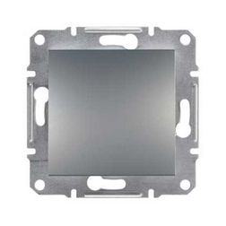 Asfora 101 1P kapcsoló betét közp. fedéllel nemesacél süllyesztett rugós IP20 1- Schneider - EPH0100162