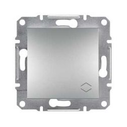 Asfora 106 váltókapcsoló betét közp. fedéllel alumínium süllyesztett rugós IP20 1- Schneider - EPH0400161