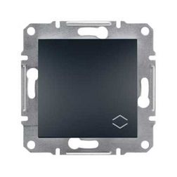 Asfora 106 váltókapcsoló betét közp. fedéllel antracit süllyesztett rugós IP20 1- Schneider - EPH0400171