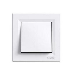 Asfora 107 keresztkapcsoló betét teljes fedéllel fehér süllyesztett rugós IP44 1- Schneider - EPH0500221