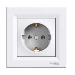 Asfora 162 dugalj földelt fehér IP20 süllyesztett Schneider - EPH2900121