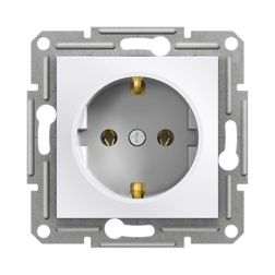 Asfora 162 dugalj földelt fehér IP20 süllyesztett Schneider - EPH2970121