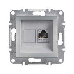 Asfora adatcsatlakozó dugalj UTP Cat5e süllyesztett alumínium Schneider - EPH4300161