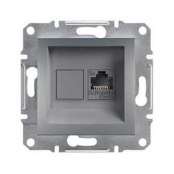 Asfora adatcsatlakozó dugalj UTP Cat5e süllyesztett nemesacél Schneider - EPH4300162