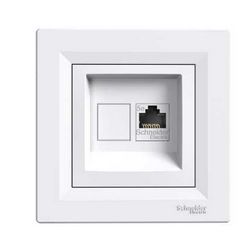 Asfora adatcsatlakozó dugalj UTP RJ45 8(8) Cat5e süllyesztett fehér Schneider - EPH4300121
