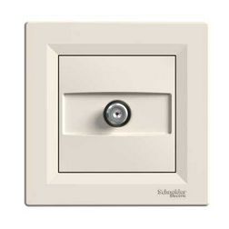 Asfora antenna aljzat SAT süllyesztett komplett bézs 1-kimenet végzáró Schneider - EPH3700123