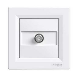 Asfora antenna aljzat SAT süllyesztett komplett fehér 1-kimenet végzáró Schneider - EPH3700121