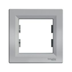 Asfora keret 1-es alumínium vízszintes és függőleges műanyag Schneider - EPH5800161