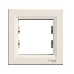 Asfora keret 1-es krém vízszintes és függőleges műanyag Schneider - EPH5800123