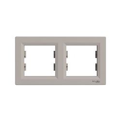 Asfora keret 2-es bronz vízszintes műanyag Schneider - EPH5800269