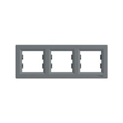 Asfora keret 3-as acél vízszintes műanyag Schneider - EPH5800362