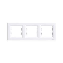 Asfora keret 3-as fehér vízszintes műanyag Schneider - EPH5800321