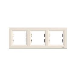 Asfora keret 3-as krém vízszintes műanyag Schneider - EPH5800323