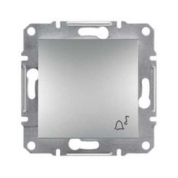 Asfora N101 csengőnyomó betét közp. fedéllel 1- nyomógomb 1z alumínium csengő IP20 Schneider - EPH0800161