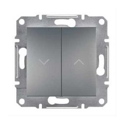 Asfora redőnymozgató 102 2P kapcsoló billentyűs nemesacél műanyag Schneider - EPH1300562