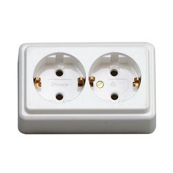 Asztali elosztósor 2x2P+E/230V 16A fehér IP20 Kopp - 120101001