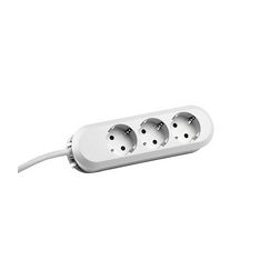 Asztali elosztósor gyerekvédős 188mm 1.5mm2/ 3m 3x2P+E/230V 16A fehér IP20 Smart Bachmann - 388.271