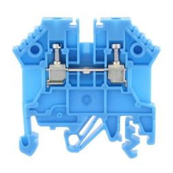 Átmenő sorkapocs TS32/35 1-szintes 24A 0,2-2,5mm2/érvéghüvely kék csavaros/ RK 2,5 BU CONTA-CLIP - 1296.5