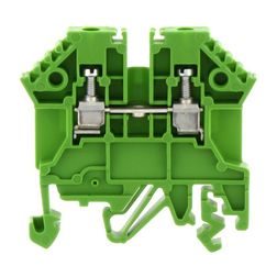 Átmenő sorkapocs TS32/35 1-szintes 24A 0,2-2,5mm2/érvéghüvely zöld csavaros/ RK 2,5 GN CONTA-CLIP - 1296.1