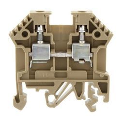 Átmenő sorkapocs TS32/35 1-szintes 32A 0,2-4mm2/érvéghüvely bézs csavaros/ RK 2,5-4 BG CONTA-CLIP - 1001.2