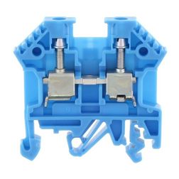 Átmenő sorkapocs TS32/35 1-szintes 32A 0,2-4mm2/érvéghüvely kék csavaros/ RK 2,5-4 BU CONTA-CLIP - 1001.5