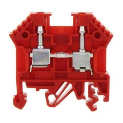 Átmenő sorkapocs TS32/35 1-szintes 32A 0,2-4mm2/érvéghüvely piros RK 2,5-4 RD CONTA-CLIP - 1001.9