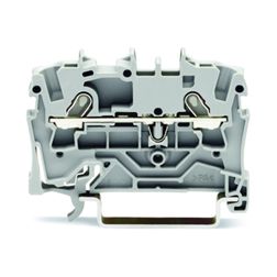 Átmenő sorkapocs TS35 1-szintes 18A 0.75-1.5mm2 szürke rugószorításos rugószorításos WAGO - 2001-1201