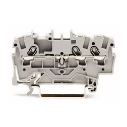 Átmenő sorkapocs TS35 1-szintes 18A 0.75-1.5mm2 szürke rugószorításos rugószorításos WAGO - 2001-1301