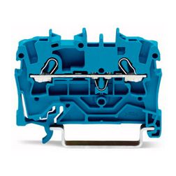 Átmenő sorkapocs TS35 1-szintes 24A 0.75-2.5mm2 kék rugószorításos rugószorításos WAGO - 2002-1204