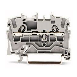 Átmenő sorkapocs TS35 1-szintes 24A 0.75-2.5mm2 szürke rugószorításos rugószorításos WAGO - 2002-1201