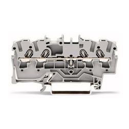 Átmenő sorkapocs TS35 1-szintes 24A 0.75-2.5mm2 szürke rugószorításos rugószorításos WAGO - 2002-1401