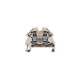 Átmenő sorkapocs TS35 1-szintes 32A 0.5-4mm2 bézs csavaros WDU 4N Weidmüller - 1042600000