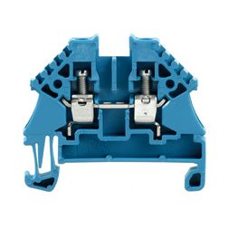 Átmenő sorkapocs TS35 1-szintes 32A 0.5-4mm2 kék csavaros WDU 4N BL Weidmüller - 1042680000