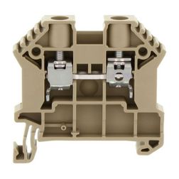 Átmenő sorkapocs TS35 1-szintes 41A 0,2-6mm2/érvéghüvely bézs csavaros/ SRK 6/2A BG CONTA-CLIP - 17108.2