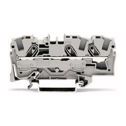 Átmenő sorkapocs TS35 1-szintes 41A 1.5-6mm2 szürke rugószorításos rugószorításos WAGO - 2006-1301